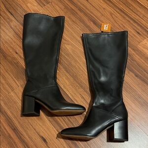 Franco Sarto Black Heeled Boots